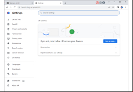 1stBrowser - settings