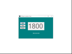 30 Minute Timer - main-screen
