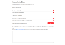 Adblock Plus - customize