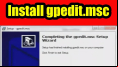 Add GPEDIT.msc