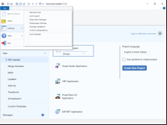 Advanced Installer - more-settings