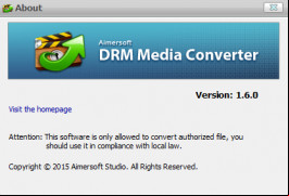Aimersoft DRM Media Converter screenshot 3
