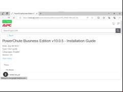 APC PowerChute Business Edition - guide
