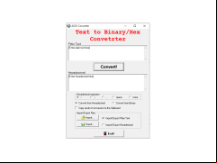 Ascii converter - main-screen