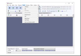 Audacity - tracks