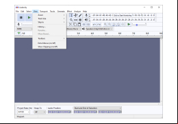 Audacity - view-menu