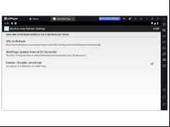 Auto Refresh - settings