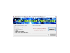 BP Internet Optimizer - main-screen