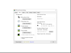 BSR Screen Recorder - options