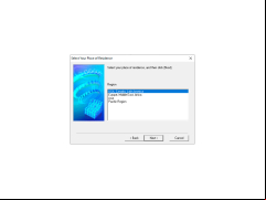 Canon MP Navigator EX - country-selection