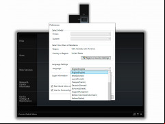 Canon Quick Menu - language-settings