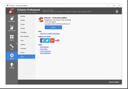 CCleaner Professional - about-application