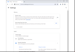 Chromium - performance