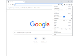 Chromium - menu-options