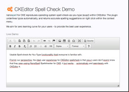 CKeditor screenshot 1