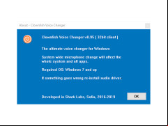 Clownfish Voice Changer - about-app