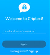 Criptext screenshot 2