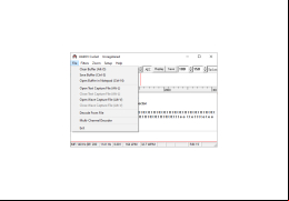 CwGet morse decoder - file-menu