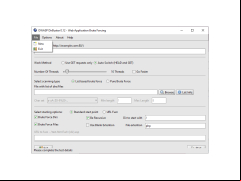 DirBuster - file-menu