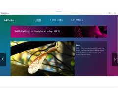 Dolby Access - main-screen