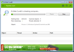 Dr WEB CureIt! screenshot 1