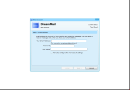 DreamMail - main-screen