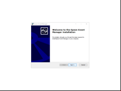 Epson Event Manager Utility - welcome