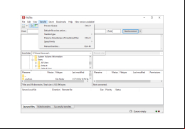 FileZilla - transfer