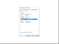 Folder Options X - details