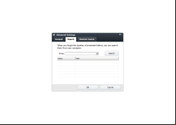 Folder Protection - search-settings
