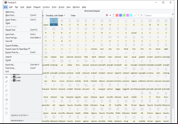 FontLab - file-menu