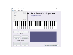 Free Chord Finder - file-menu