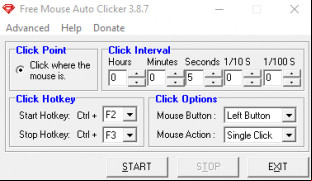 Free Mouse Auto Clicker screenshot 1