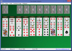 Free Spider Solitaire screenshot 1