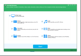 Green Free Data Recovery - welcome-screen