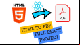 HTML to PDF React