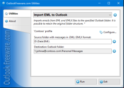 Import EML to Outlook screenshot 1