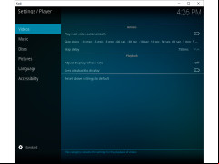 Kodi Portable - player-settings