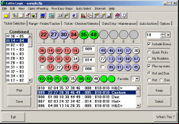 Lotto Logic Lottery Software screenshot 1