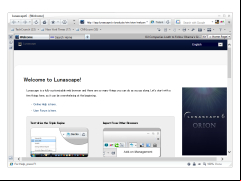 Lunascape - main-screen