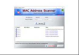 MAC Address Scanner - scanning-process