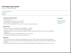 Maple - manuals