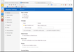 Maxthon Cloud Browser - settings-in-application