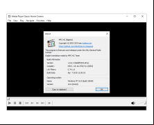 Media Player Classic - Home Cinema - about-application