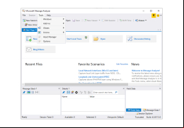 Microsoft Message Analyzer - tools-menu