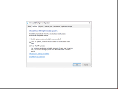 Microsoft Silverlight - update-settings