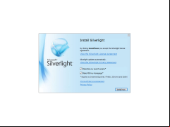 Microsoft Silverlight - welcome-install