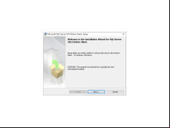 Microsoft SQL Server 2012 Native Client - welcome-screen-setup