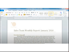 Microsoft Word 2010 - main-page-screen