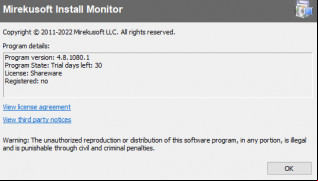 Mirekusoft Install Monitor screenshot 2